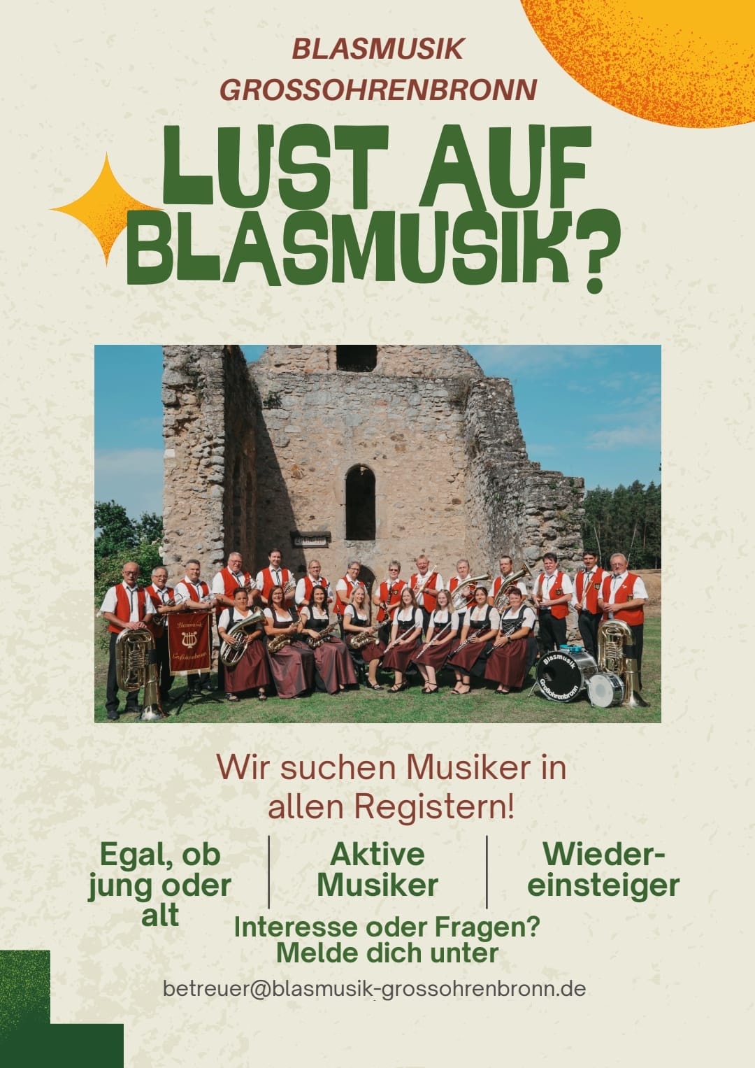 Lust auf Blasmusik? Flyer